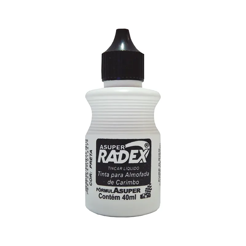 TINTA CARIMBO PRETO RADEX 40ML