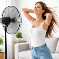 VENTILADOR COLUNA PRETO VENTURA BIV 60CM 220W
