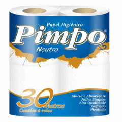 PAPEL HIGIÊNICO NEUTRO PIMPO 4X30M