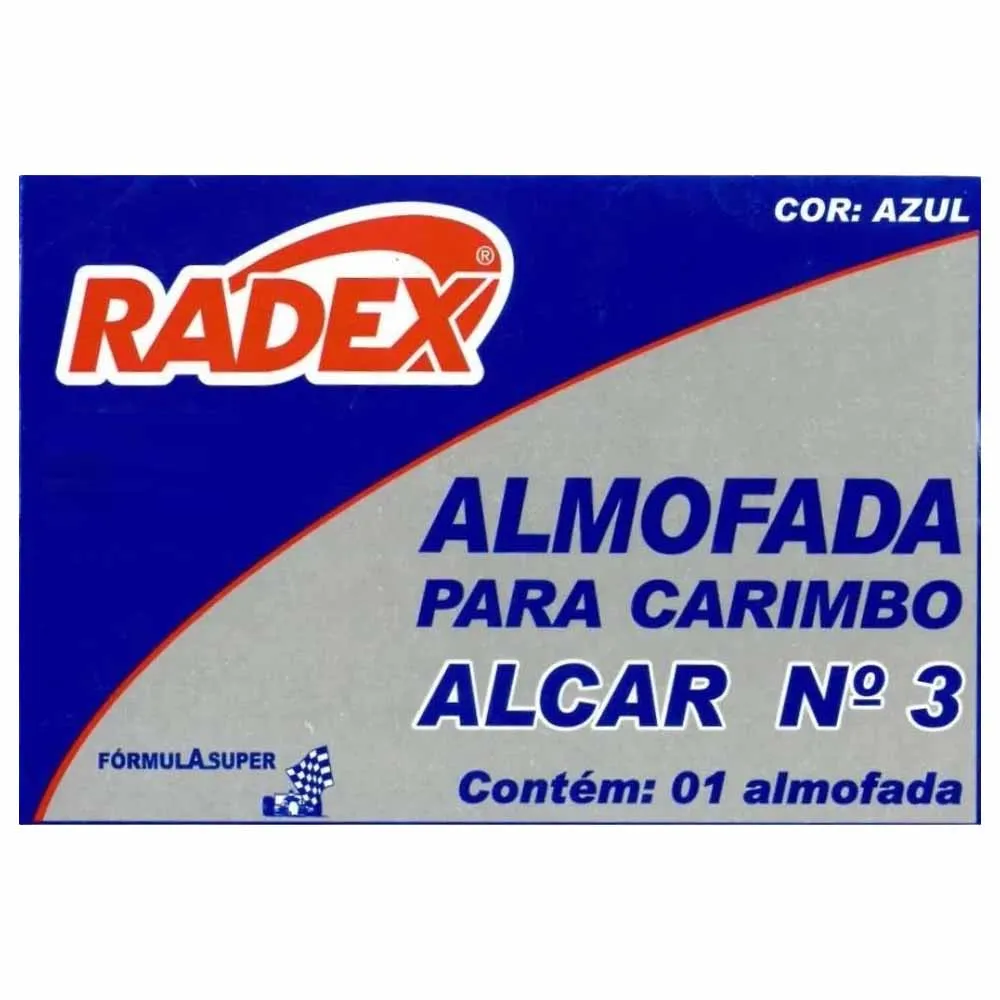ALMOFADA CARIMBO AZUL RADEX N3