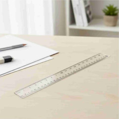 REGUA ACRILICO CRISTAL MAXCRILL 30CM