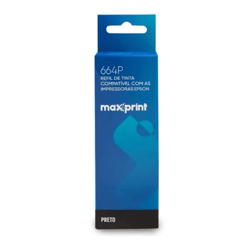 TINTA P/ IMPRESSORA PRETA MAXPRINT 664P 100ML