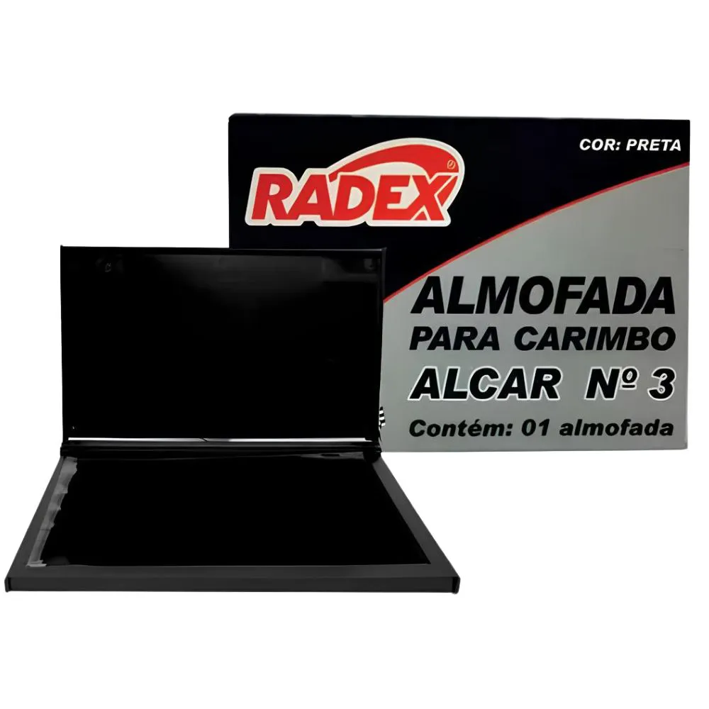 ALMOFADA CARIMBO PRETO RADEX N3