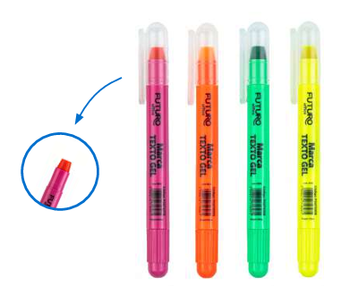 MARCA TEXTO GEL CORES FUTURO